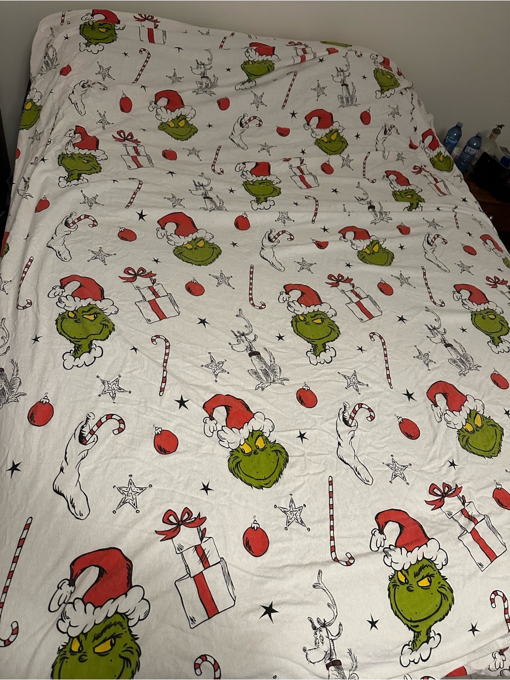 Grinch Fitted Cotton Sheet - King